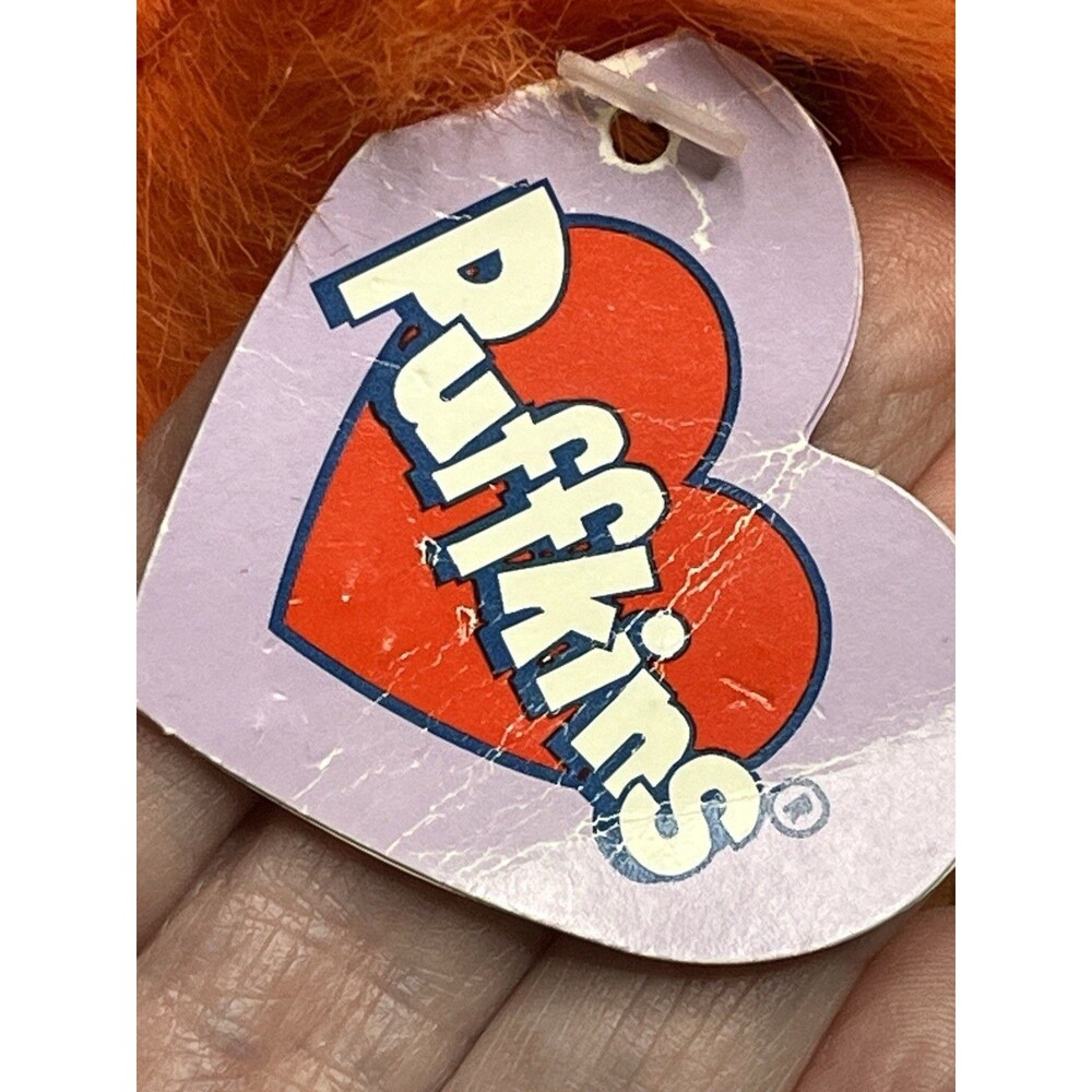 Swibco Puffkins OMAR the Orange Monkey 6” Plush Beanbag 1994 with Tags Stuffed - Picture 6 of 11